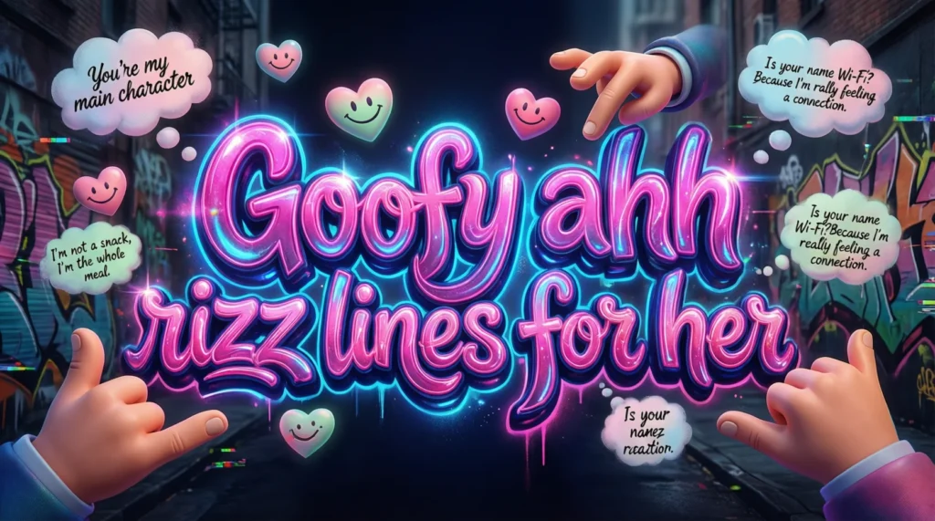 Goofy ahh rizz lines for her