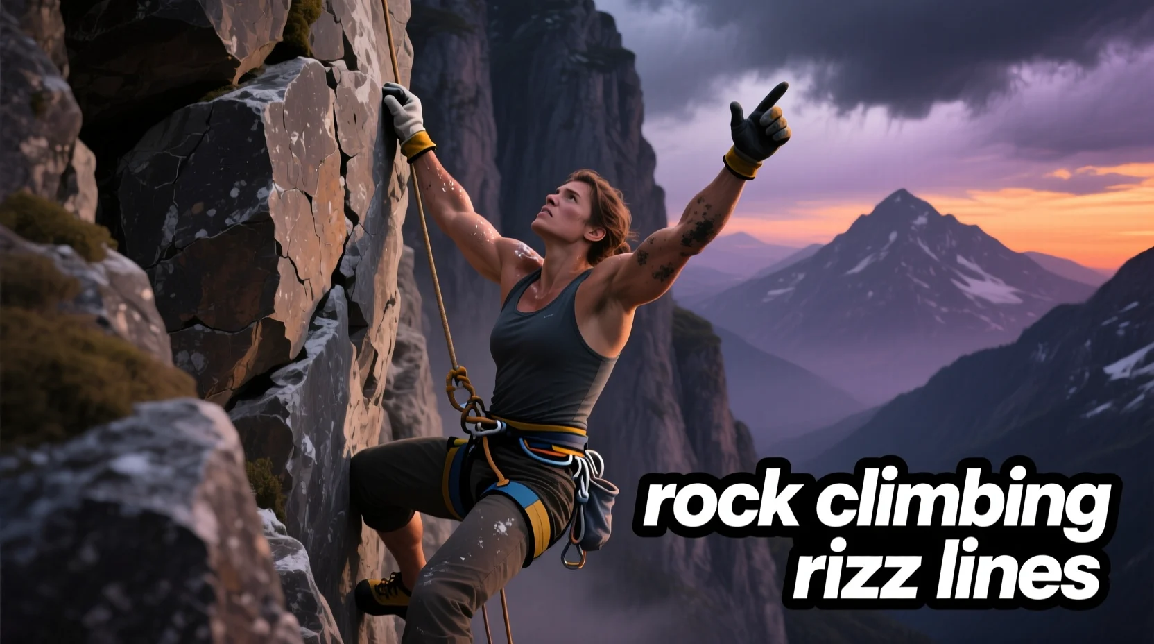 rock climbing rizz lines