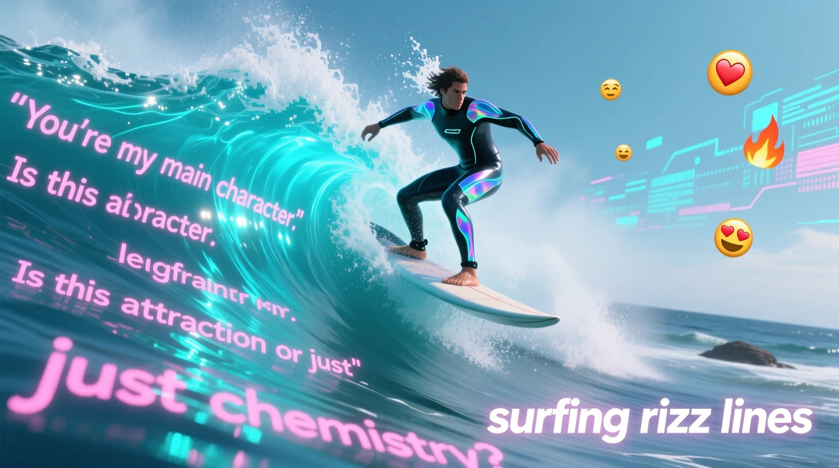 surfing rizz lines