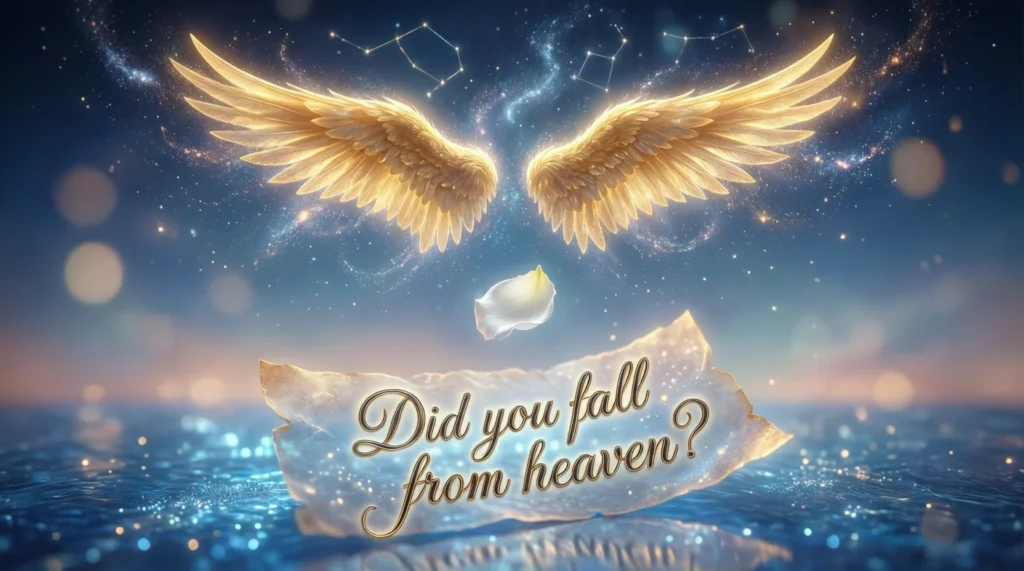 did you fall from heaven pick up lines