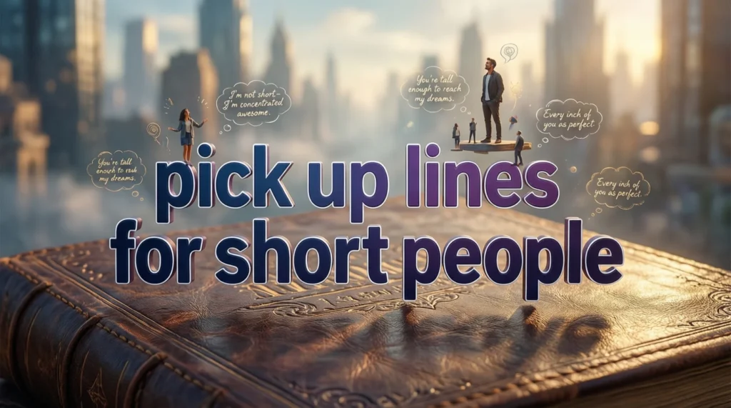 pick up lines for short people