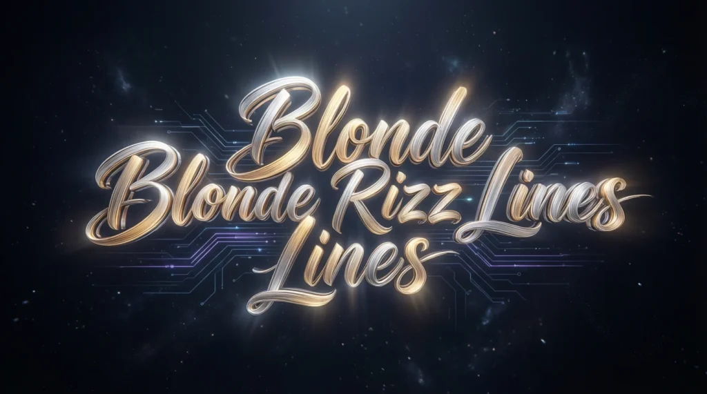 Blonde Rizz Lines