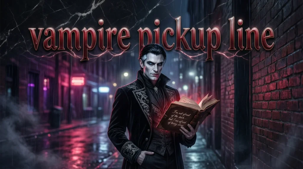 vampire pickup lines