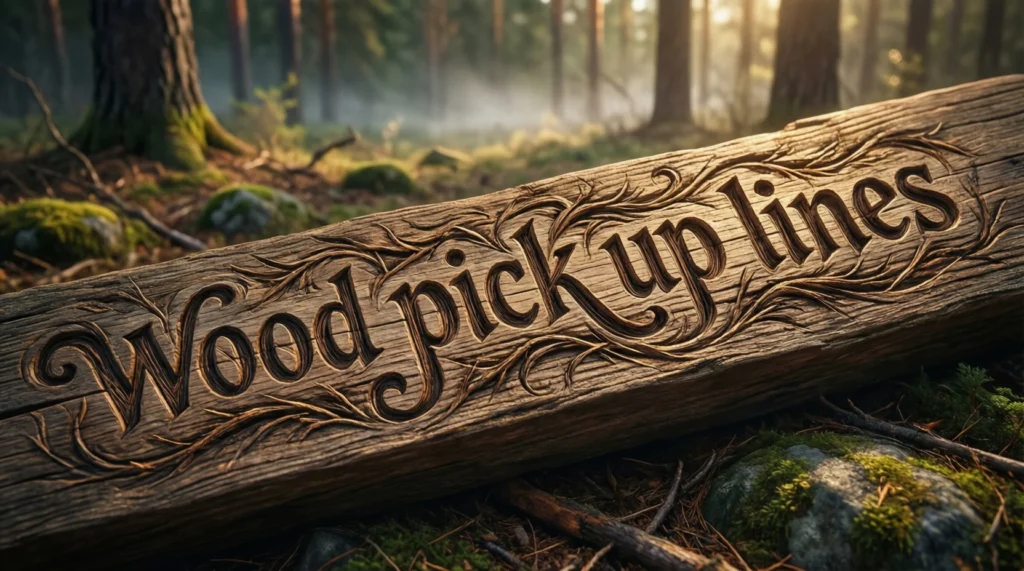 Wood pick up lines