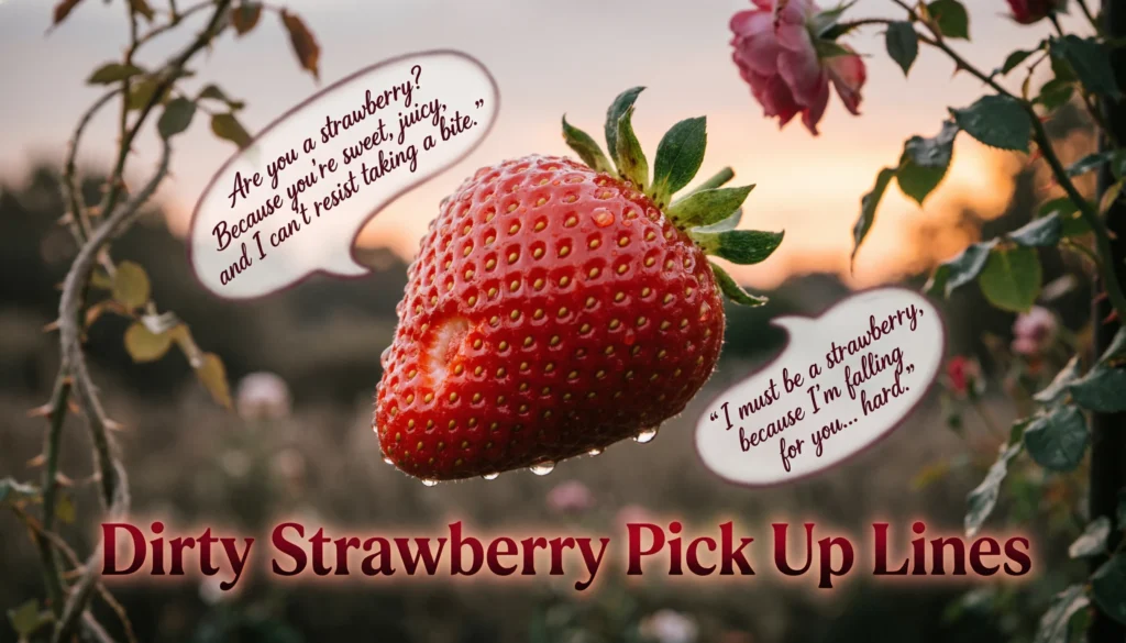 Dirty Strawberry Pick Up Lines